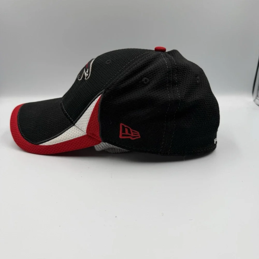 Atlanta Falcons New Era 39THIRTY Hat‎ NFL Stretch Fit Black Red